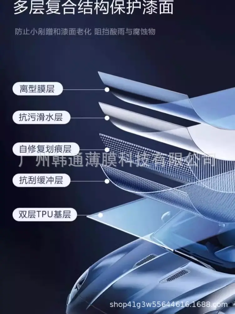 7.5Mil Bulk Tpu Invisible Car Wrap Transparent Car Film Gloss-Enhancing Color-Changing Paint Protection Film 1.52*1m — feature 19