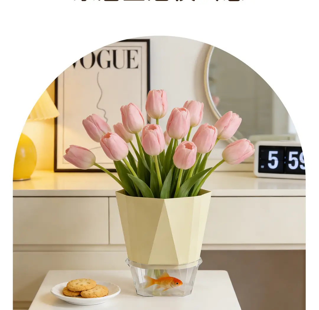 Self-Watering Flower Pot, Self-Absorbing Water, Trendy New Model for Lazy People, Plastic Gallon Pot for Green Plants, Roses, Orchids, and Succulents for Balcony — feature 3