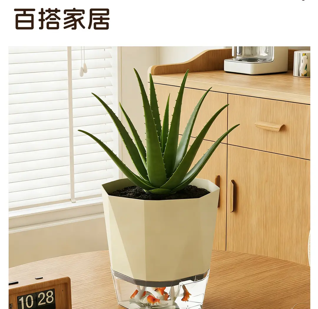 Self-Watering Flower Pot, Self-Absorbing Water, Trendy New Model for Lazy People, Plastic Gallon Pot for Green Plants, Roses, Orchids, and Succulents for Balcony — feature 8