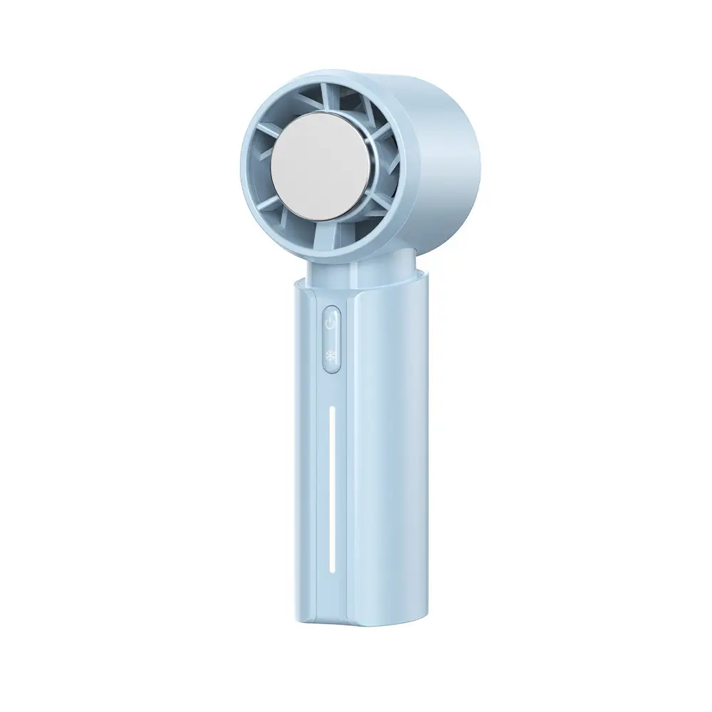 2026 New Model Colorful Mini Semiconductor Ice Cooling Handheld Fan Outdoor Portable Refrigeration Turbine Neck Fan