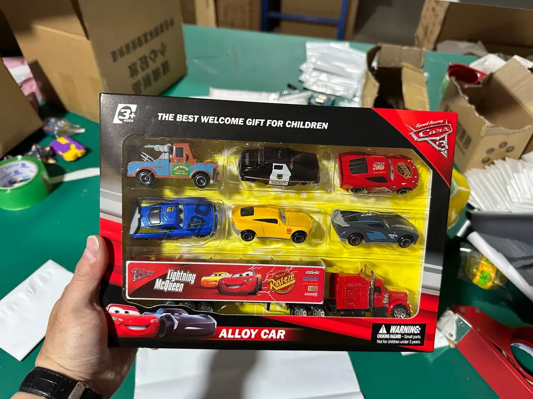 Cars 3 Lightning Mcqueen Children's Toy Sliding Alloy Car Black Storm 2 Mater Boy Gift