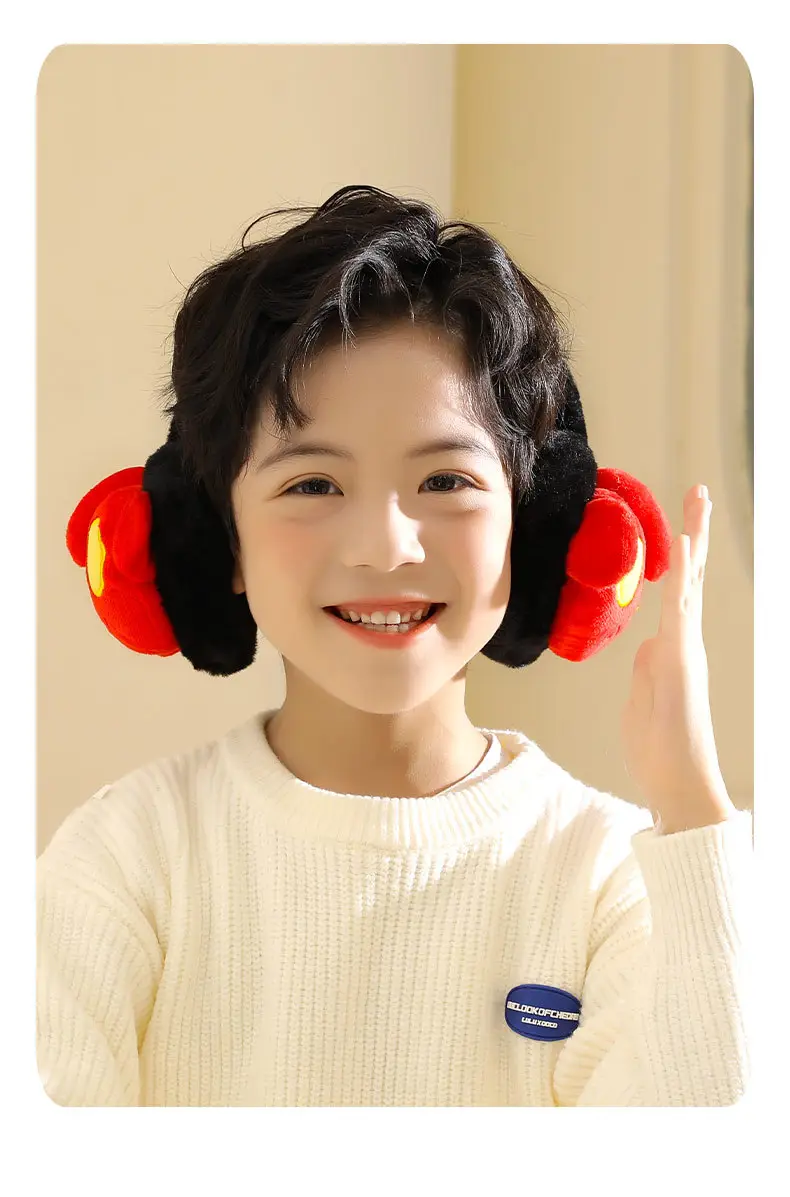 Warm Ear Bear Boy Cartoon Earmuffs Children's Warm Ear Covers Boys' Cute Anti-Freeze Ear Pads Ear Protection Ear Covers Ear Warmers — feature 13