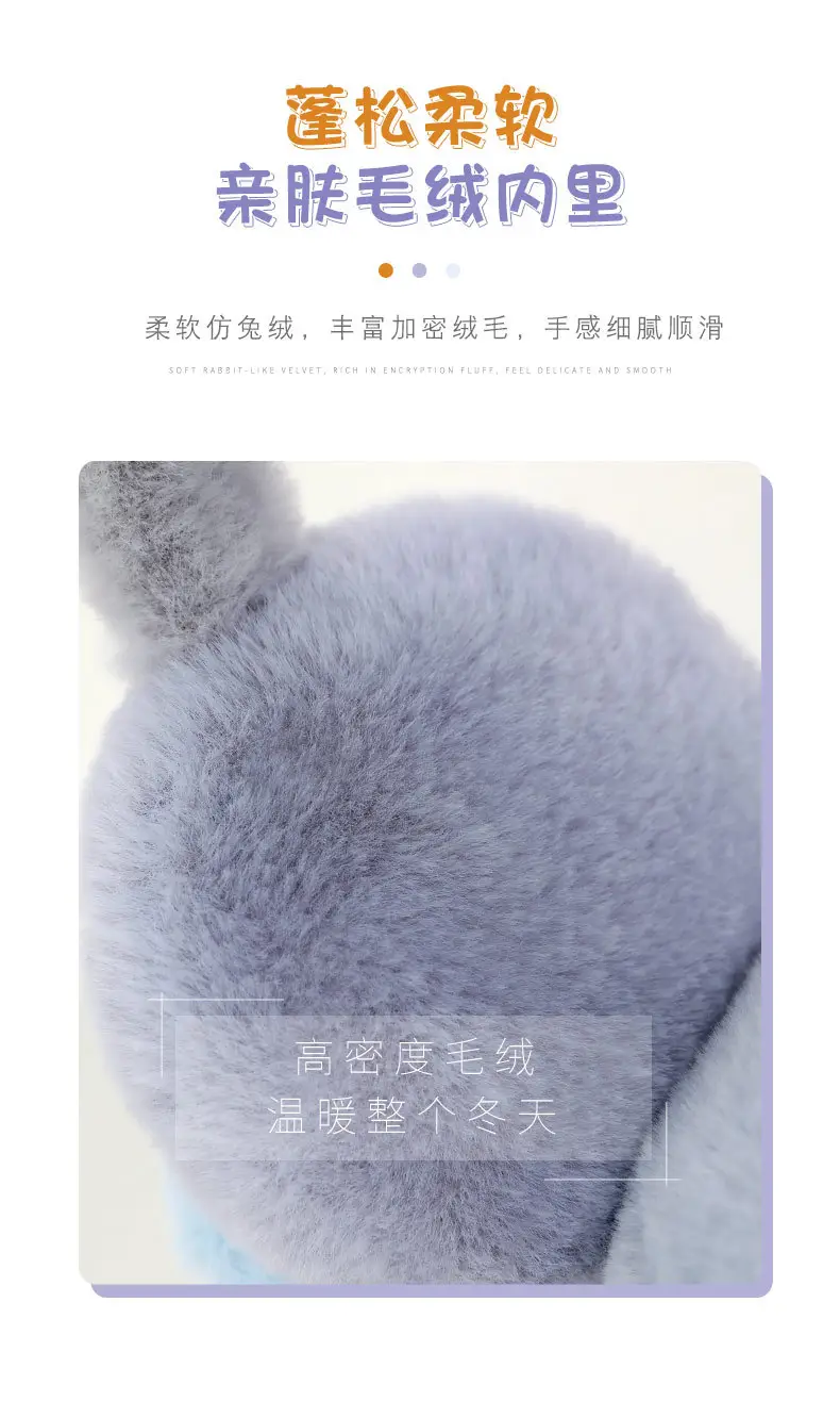 Warm Ear Bear Boy Cartoon Earmuffs Children's Warm Ear Covers Boys' Cute Anti-Freeze Ear Pads Ear Protection Ear Covers Ear Warmers — feature 5