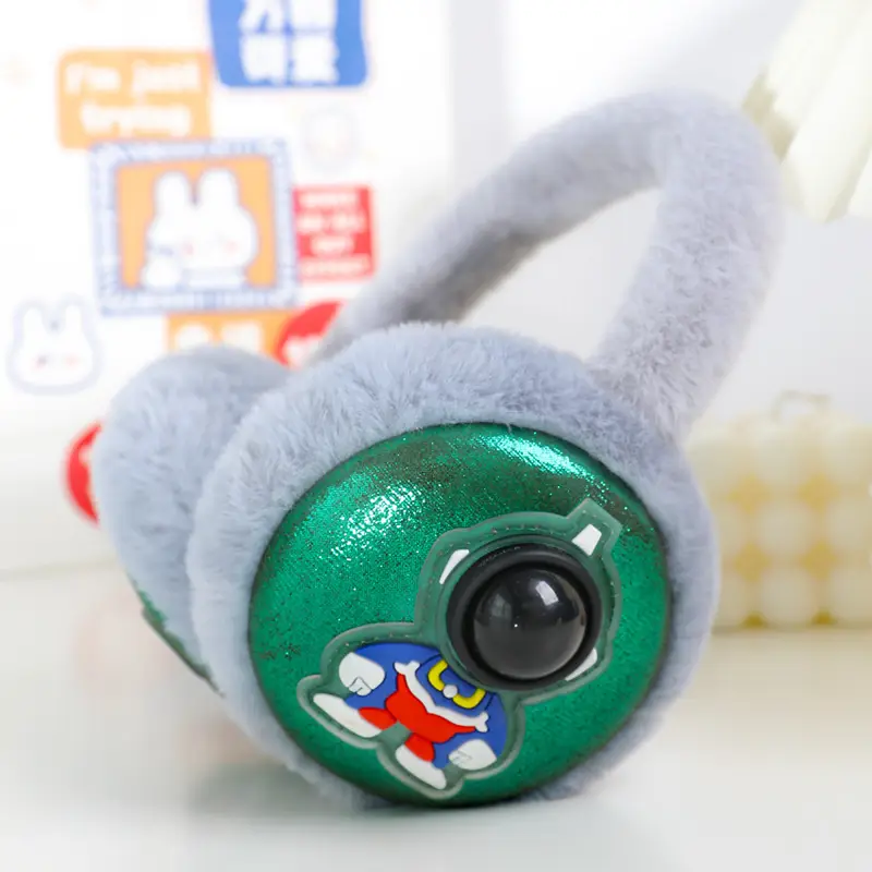 Warm Ear Bear Boy Cartoon Earmuffs Children's Warm Ear Covers Boys' Cute Anti-Freeze Ear Pads Ear Protection Ear Covers Ear Warmers