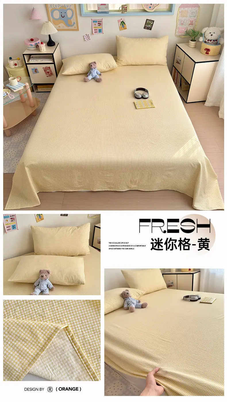 Maternity and Baby-Grade Class a Ultra-Soft Single Bed Sheet, Traditional Pure Washed Cotton Single Bed Sheet, Pure Cotton Student Dormitory Single Bed Sheet 4 — feature 22