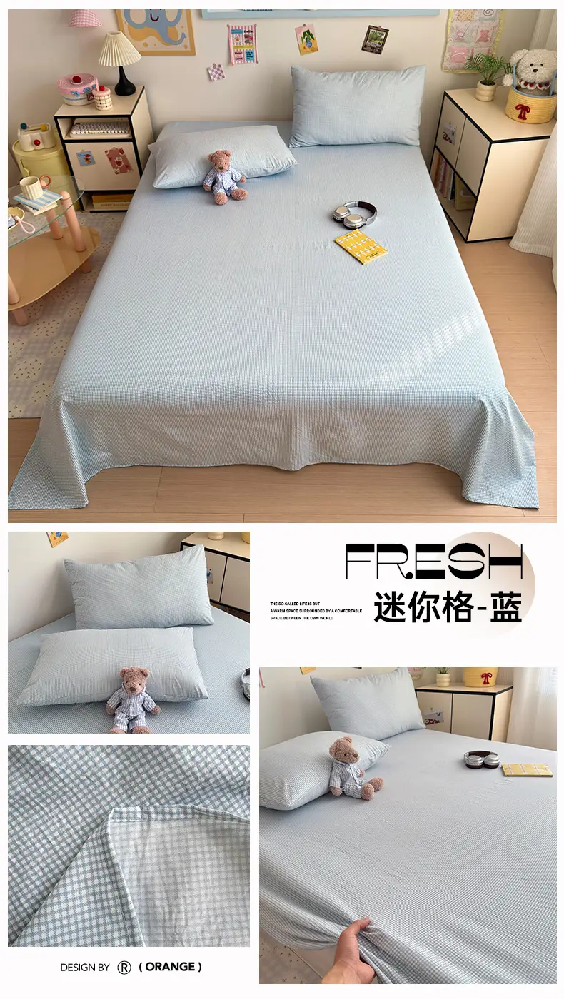 Maternity and Baby-Grade Class a Ultra-Soft Single Bed Sheet, Traditional Pure Washed Cotton Single Bed Sheet, Pure Cotton Student Dormitory Single Bed Sheet 4 — feature 23