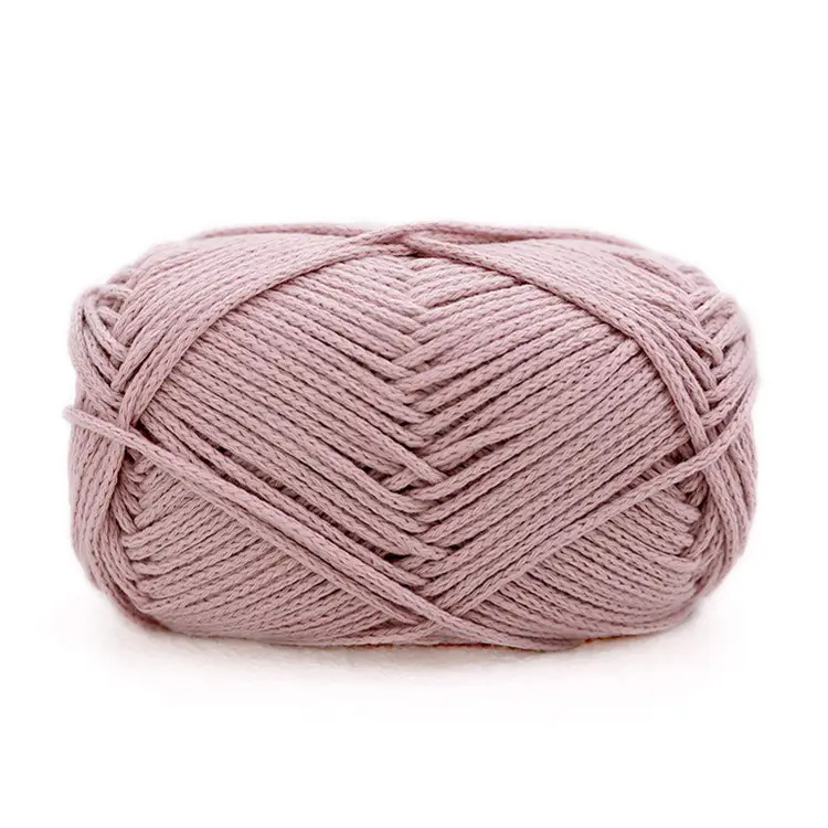 Snow Princess Pure Cotton Yarn No. 2 2mm Round Hollow Cotton Yarn Crochet Cotton Thread DIY Handmade Knitting Yarn