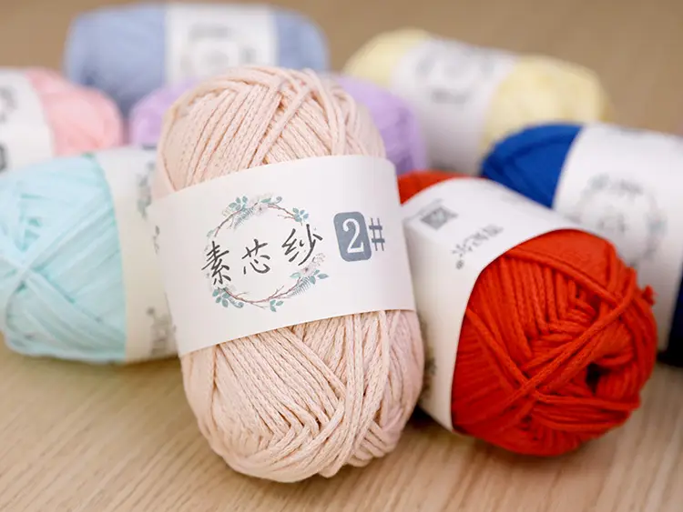 Snow Princess Pure Cotton Yarn No. 2 2mm Round Hollow Cotton Yarn Crochet Cotton Thread DIY Handmade Knitting Yarn — feature 1