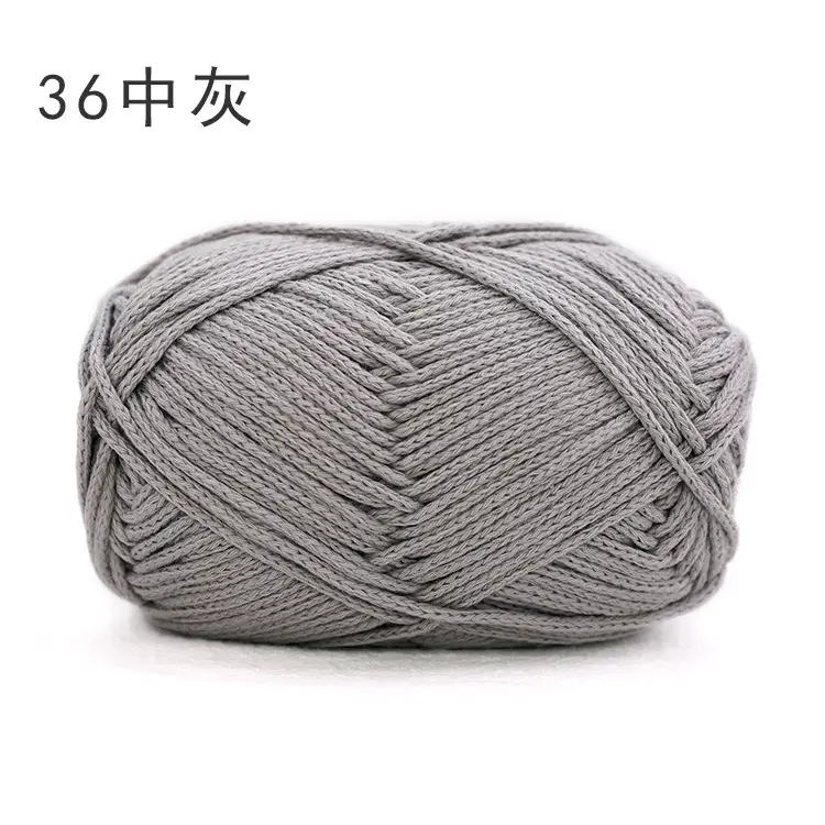Snow Princess Pure Cotton Yarn No. 2 2mm Round Hollow Cotton Yarn Crochet Cotton Thread DIY Handmade Knitting Yarn