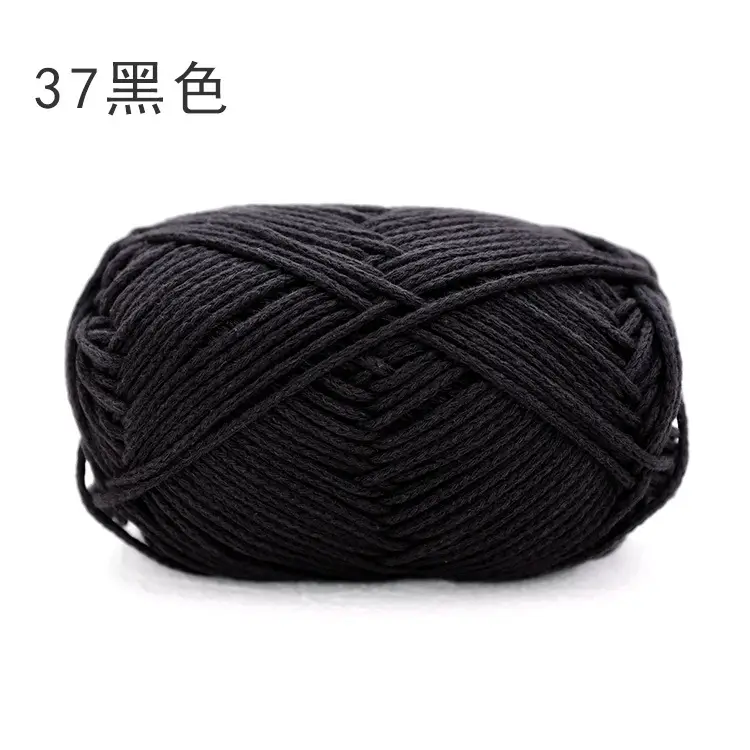 Snow Princess Pure Cotton Yarn No. 2 2mm Round Hollow Cotton Yarn Crochet Cotton Thread DIY Handmade Knitting Yarn