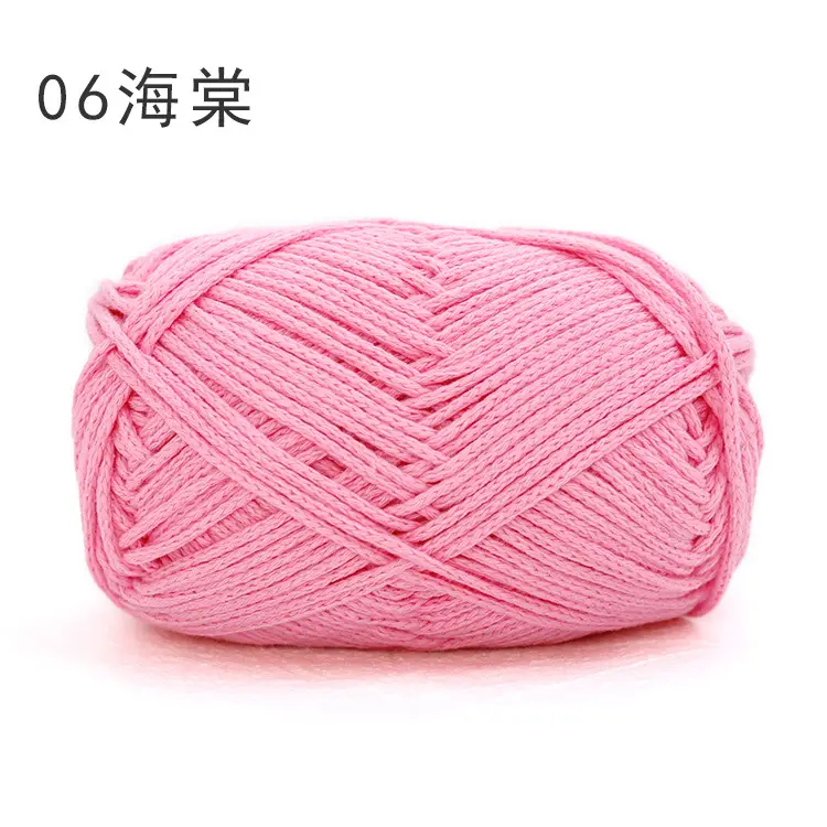 Snow Princess Pure Cotton Yarn No. 2 2mm Round Hollow Cotton Yarn Crochet Cotton Thread DIY Handmade Knitting Yarn