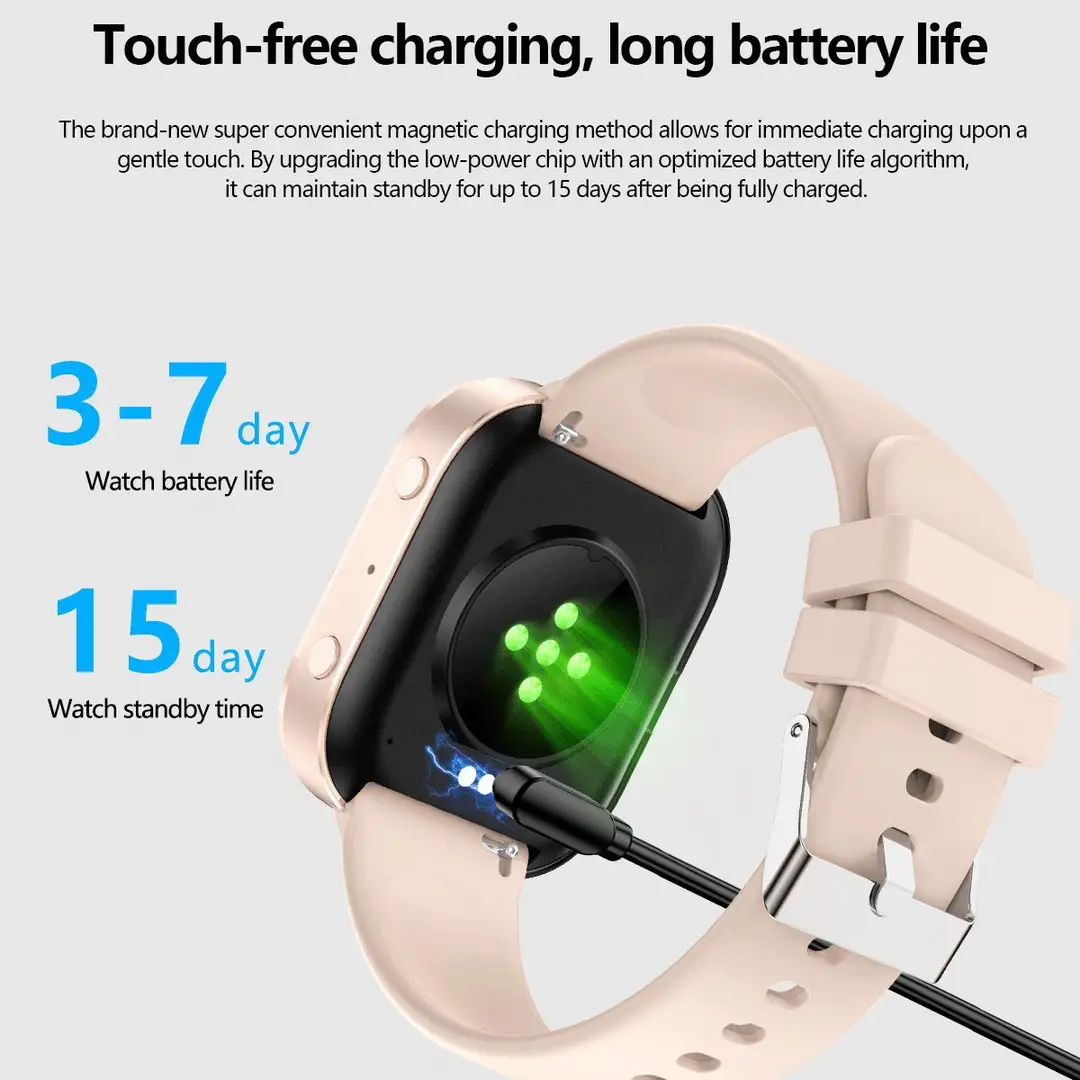 New Y3 Smart Watch with Bluetooth Calling, Heart Rate and Blood Oxygen Monitoring, Exercise Tracking, Customizable Watch Face, Cross-Border Watch