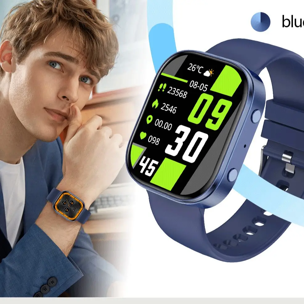 New Y3 Smart Watch with Bluetooth Calling, Heart Rate and Blood Oxygen Monitoring, Exercise Tracking, Customizable Watch Face, Cross-Border Watch