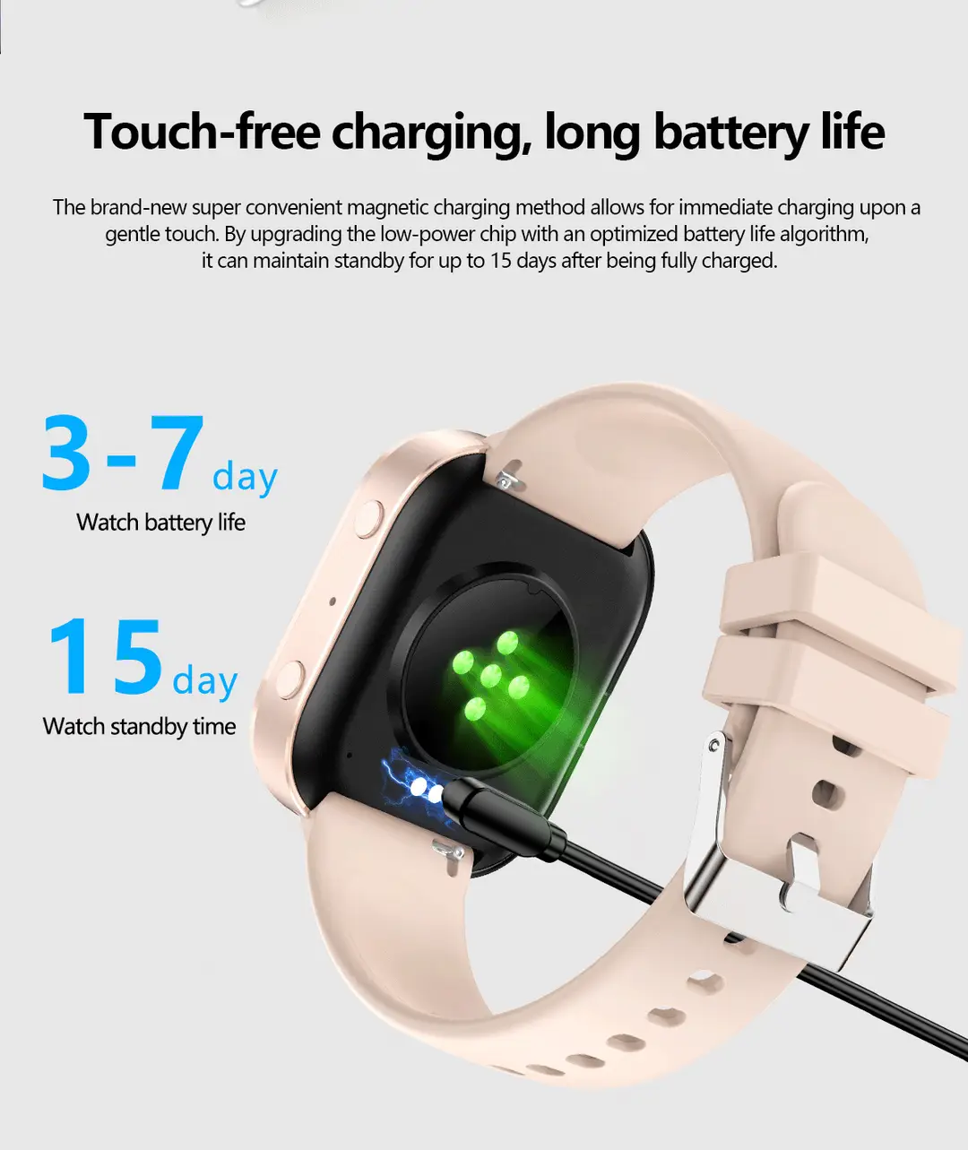 New Y3 Smart Watch with Bluetooth Calling, Heart Rate and Blood Oxygen Monitoring, Exercise Tracking, Customizable Watch Face, Cross-Border Watch — feature 17