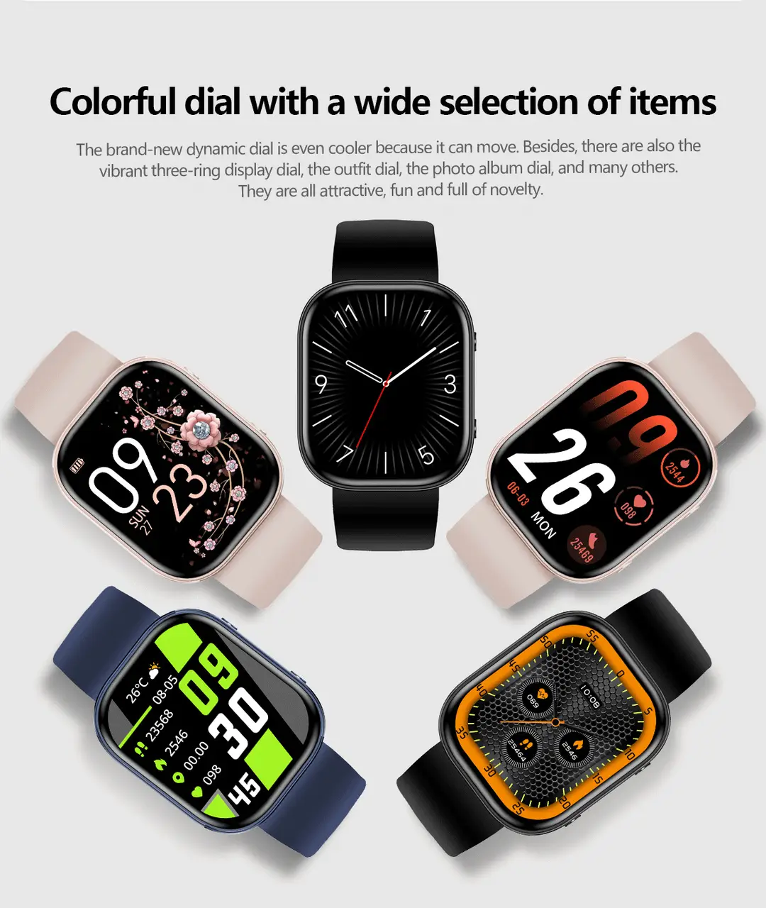 New Y3 Smart Watch with Bluetooth Calling, Heart Rate and Blood Oxygen Monitoring, Exercise Tracking, Customizable Watch Face, Cross-Border Watch — feature 4