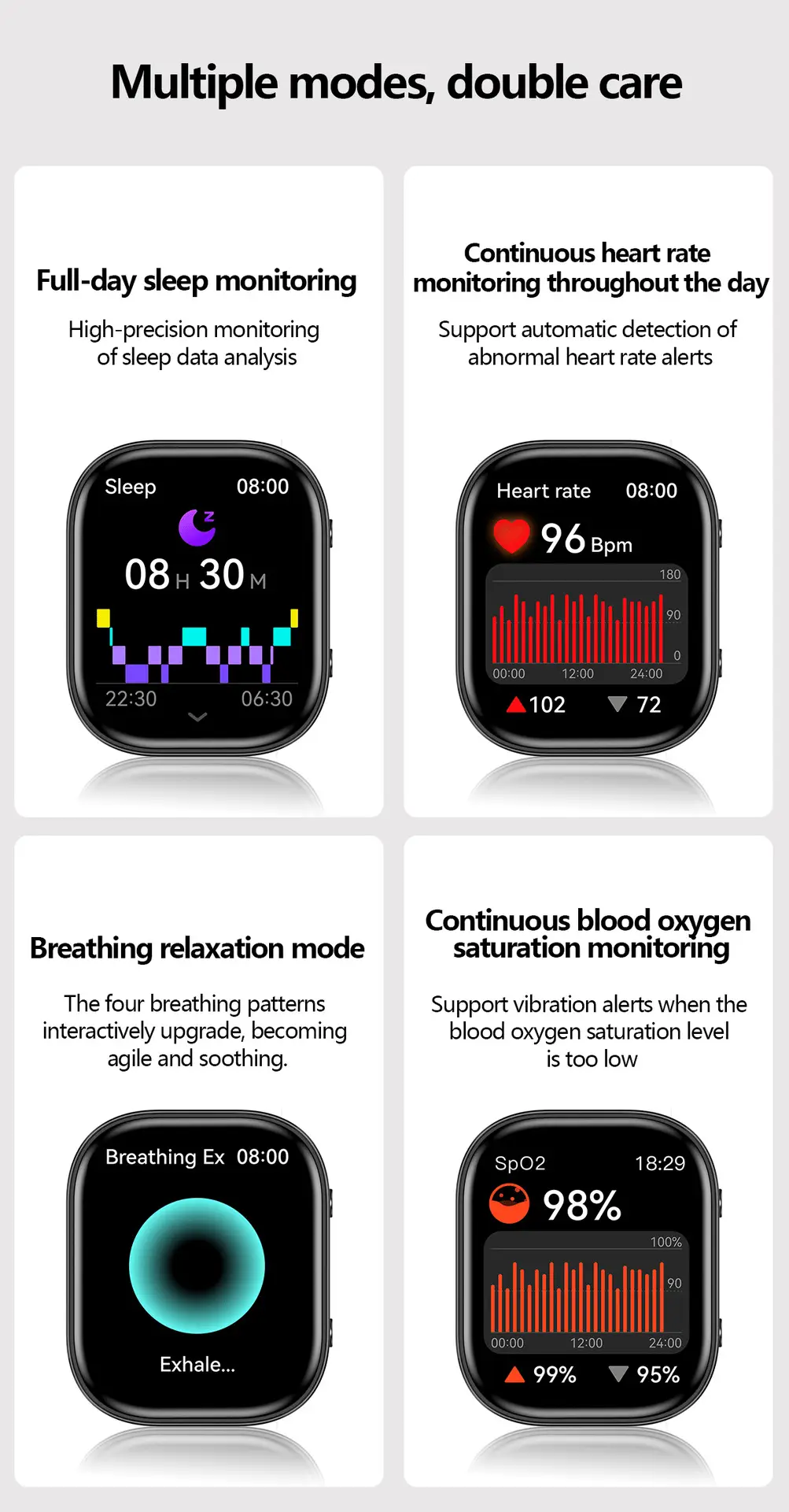 New Y3 Smart Watch with Bluetooth Calling, Heart Rate and Blood Oxygen Monitoring, Exercise Tracking, Customizable Watch Face, Cross-Border Watch — feature 8