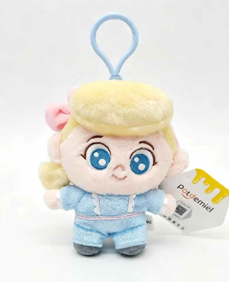 Disney Genuine Strawberry Bear Pendant, Three-Eyed Doll Keychain, Plush Toy Backpack Decoration
