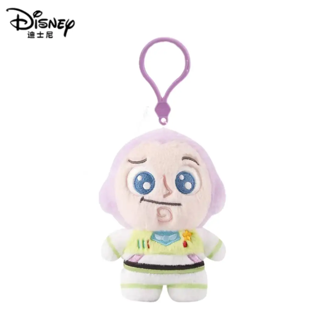 Disney Genuine Strawberry Bear Pendant, Three-Eyed Doll Keychain, Plush Toy Backpack Decoration