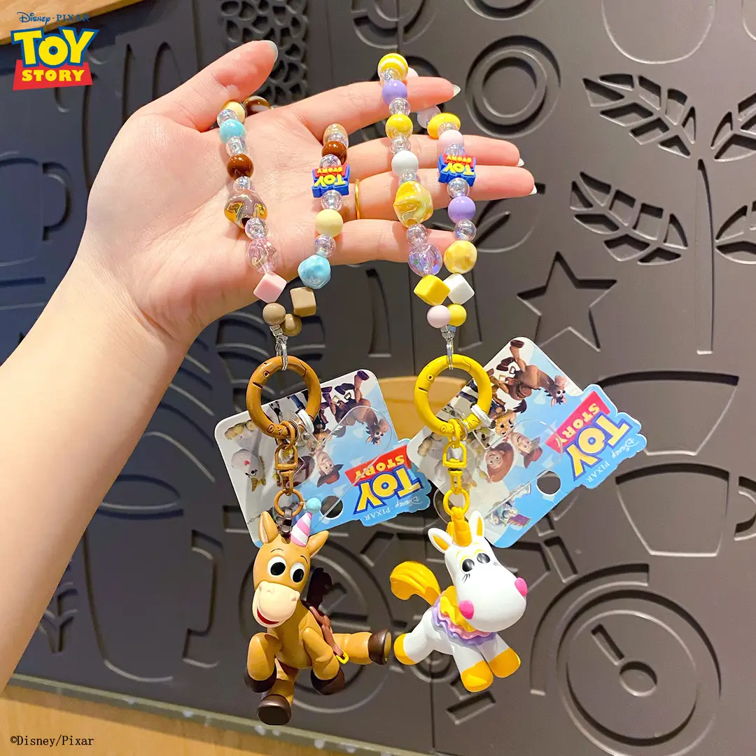 Authentic Toy Story Little Creamy Pony Doll Keychain Pendant Creative Couple Dolls Phone Chain Decoration