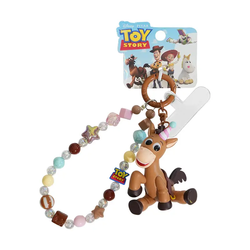Authentic Toy Story Little Creamy Pony Doll Keychain Pendant Creative Couple Dolls Phone Chain Decoration