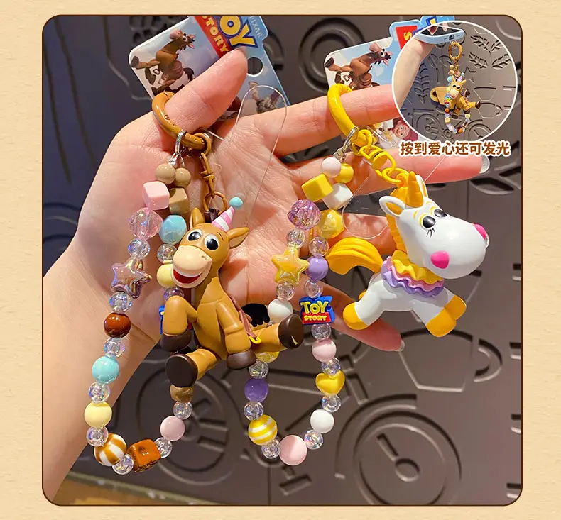 Authentic Toy Story Little Creamy Pony Doll Keychain Pendant Creative Couple Dolls Phone Chain Decoration — feature 15