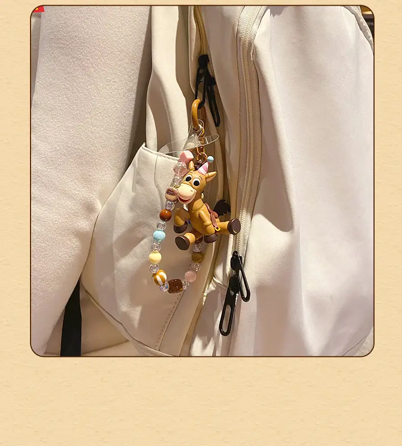 Authentic Toy Story Little Creamy Pony Doll Keychain Pendant Creative Couple Dolls Phone Chain Decoration — feature 17