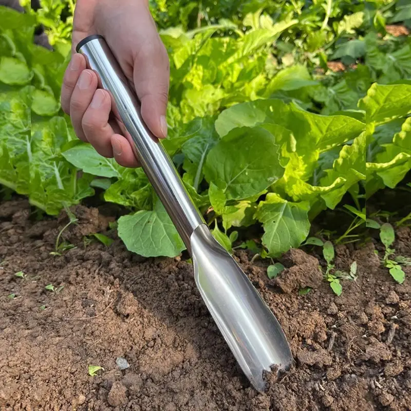 Shovel for Home Gardening, Soil Digging, Agricultural Tool, Stainless Steel Gardening Shovel for Planting Flowers, Growing Vegetables, and Cultivating Wild Vegetables