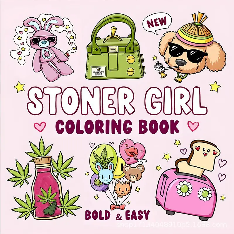 In-Stock Cross-Border Coloring Book for Adults to Relieve Anxiety and Stress, Unique Background Drawing Book for Men, Women, and Teenagers