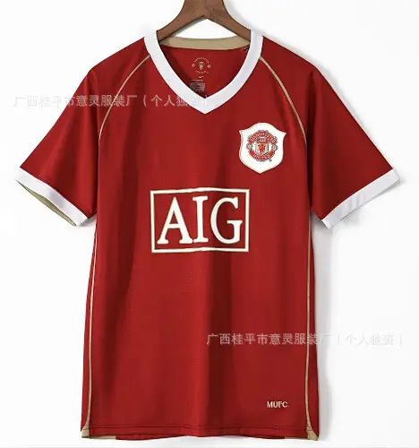 Cross-Border Popular Club-Style Football Jerseys for Men, Moisture-Wicking, Quick-Drying, Breathable Sports T-Shirts, In-Stock Wholesale from Manufacturers