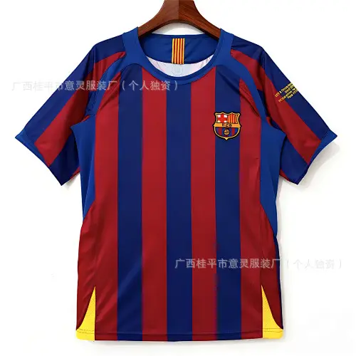 Cross-Border Popular Club-Style Football Jerseys for Men, Moisture-Wicking, Quick-Drying, Breathable Sports T-Shirts, In-Stock Wholesale from Manufacturers