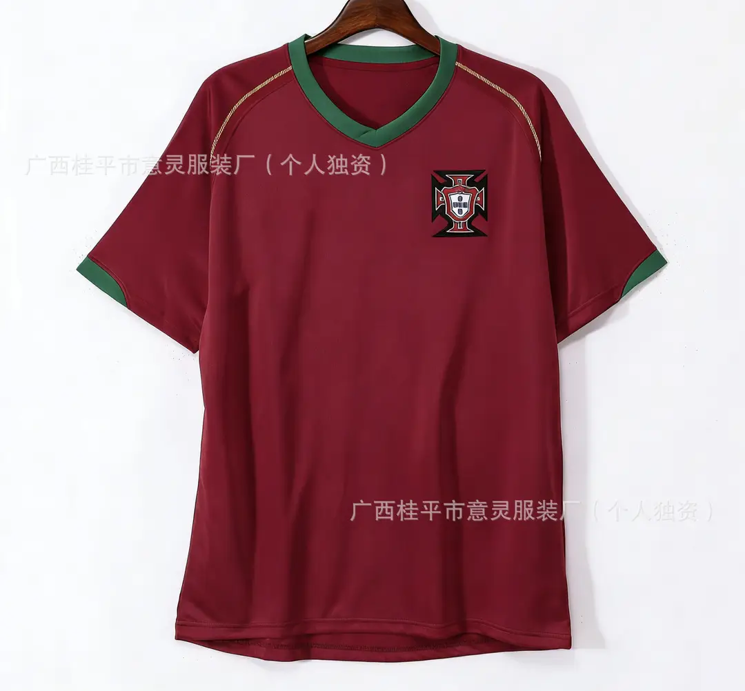 Cross-Border Popular Club-Style Football Jerseys for Men, Moisture-Wicking, Quick-Drying, Breathable Sports T-Shirts, In-Stock Wholesale from Manufacturers
