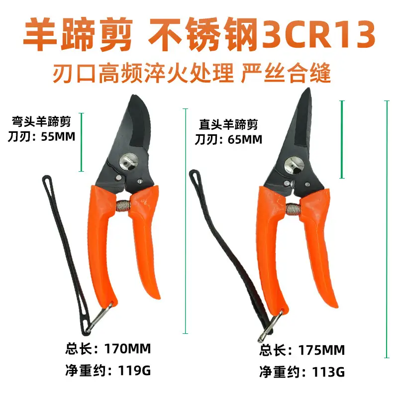 Best-Selling Stainless Steel Sheep Hoof Scissors and Gardening Shears in Southeast Asia. Wholesale Garden Tools, Branch Cutters, Pruning Shears