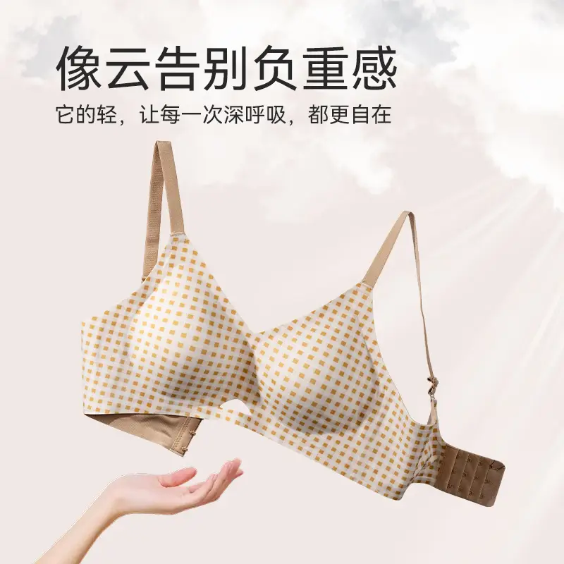 Push-Up Bra for Women with Soft Rubber Strips for Natural Enhancement, No Underwire, Supportive, Comfortable, and Soft Bra
