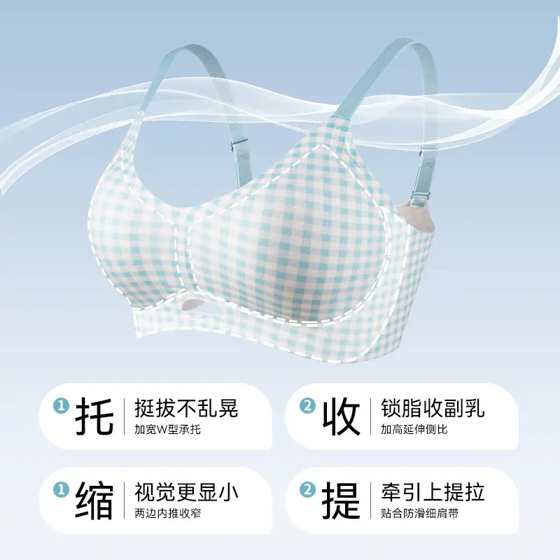 Push-Up Bra for Women with Soft Rubber Strips for Natural Enhancement, No Underwire, Supportive, Comfortable, and Soft Bra — feature 2