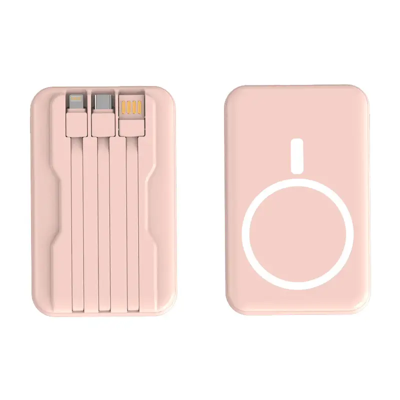 3C Certified Cross-Border Magsafe Magnetic Wireless Power Bank 10000Mah Super Fast Charging with Cable Mobile Power Supply