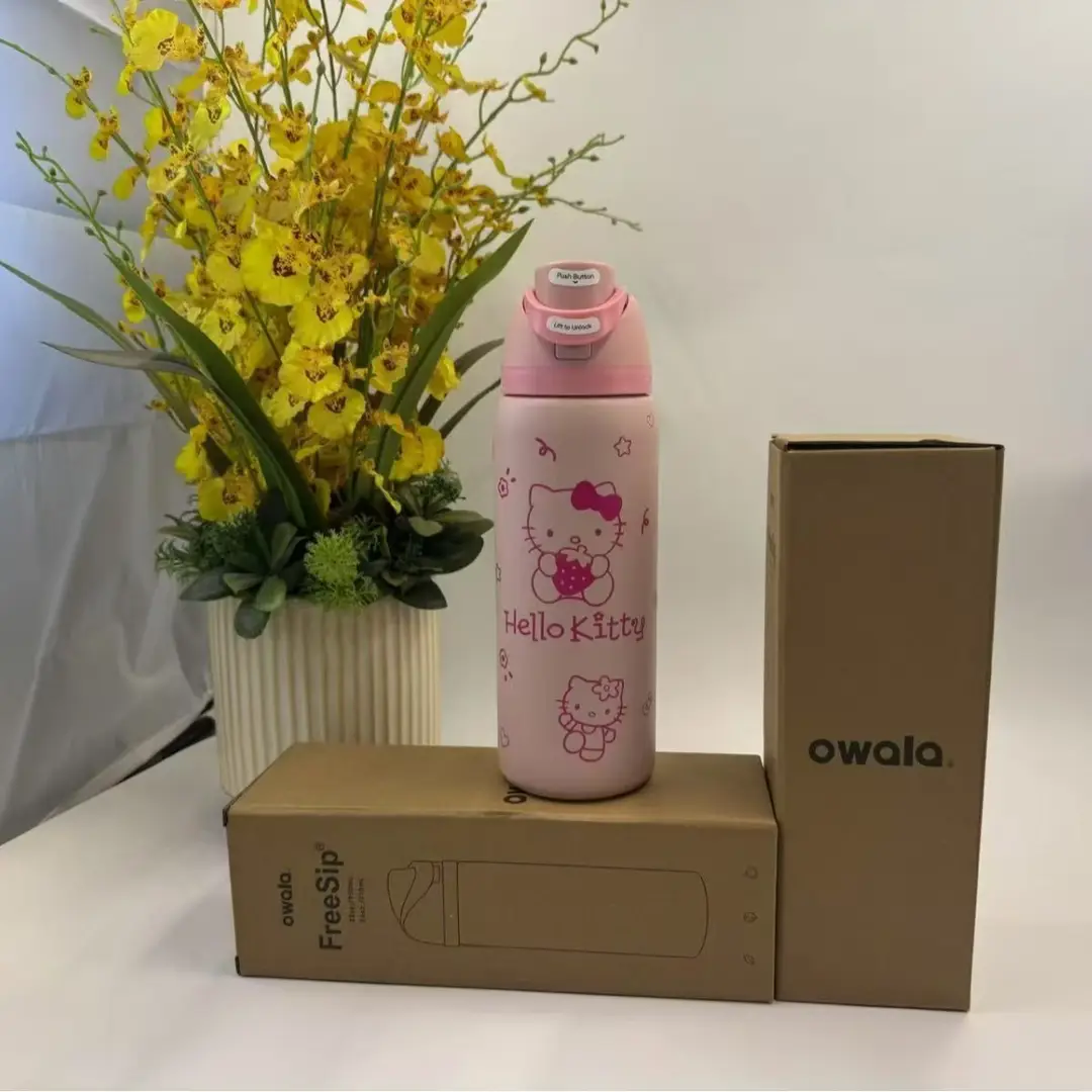 Owala Fashionable Dual-Drink Sports Water Bottle in Stock, 304 Stainless Steel Vacuum Insulated Cup, Portable Large-Capacity Fruit Cup — feature 13
