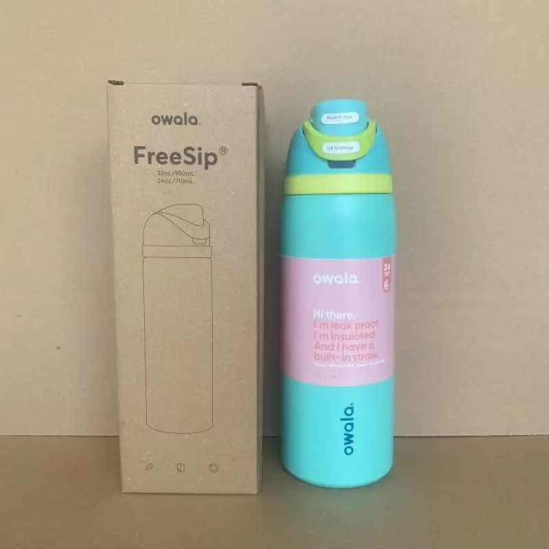 Owala Fashionable Dual-Drink Sports Water Bottle in Stock, 304 Stainless Steel Vacuum Insulated Cup, Portable Large-Capacity Fruit Cup — feature 30