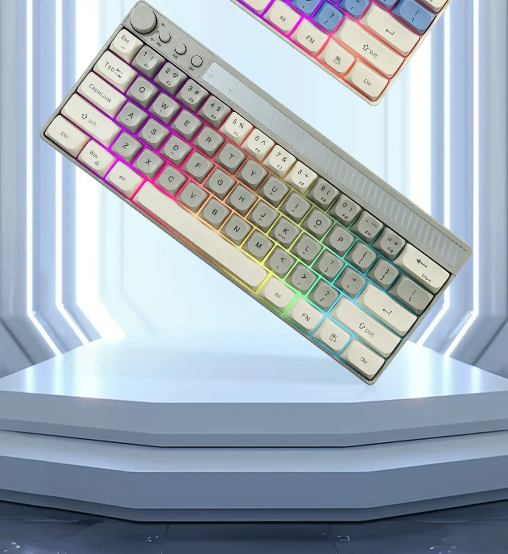 Senlani K21 Wired Rgb Wired Keyboard 61-Key Color-Blocking Colorful Luminous Gaming Keyboard Light-Sound Multimedia — feature 35