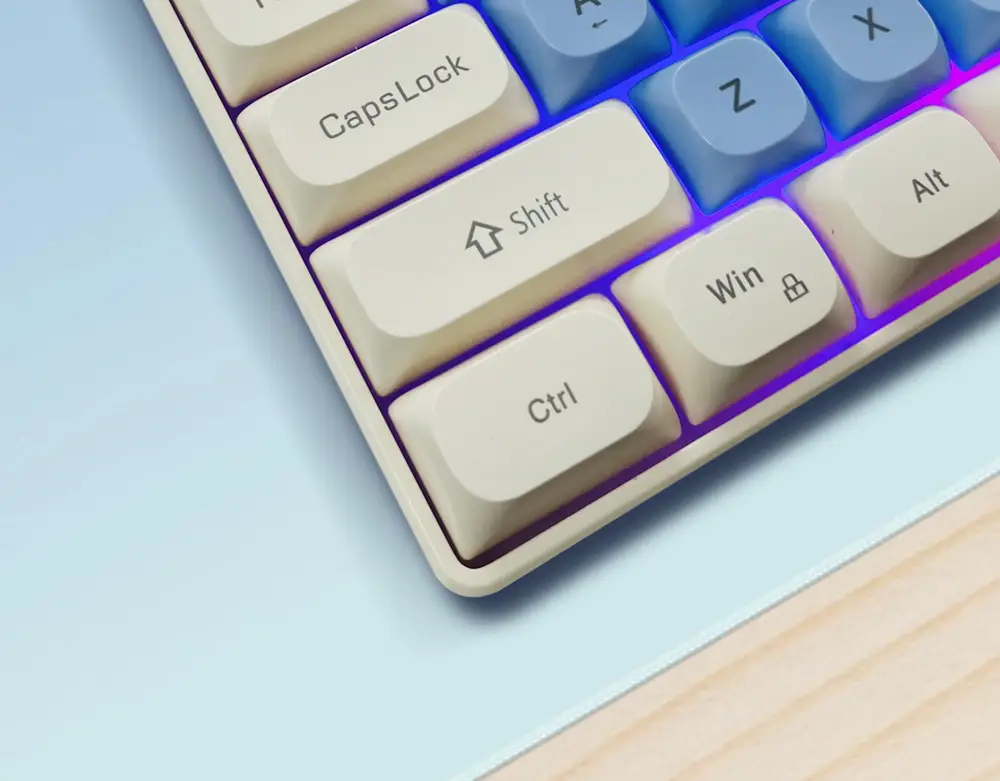 Senlani K21 Wired Rgb Wired Keyboard 61-Key Color-Blocking Colorful Luminous Gaming Keyboard Light-Sound Multimedia — feature 51