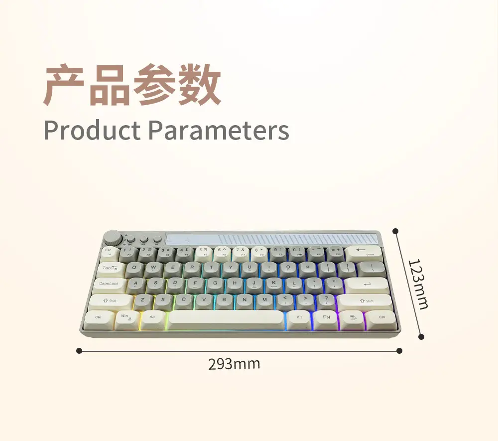 Senlani K21 Wired Rgb Wired Keyboard 61-Key Color-Blocking Colorful Luminous Gaming Keyboard Light-Sound Multimedia — feature 55