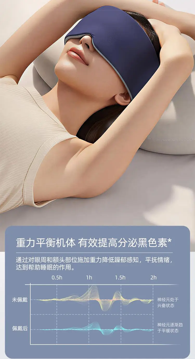 Aisen Technology Deep Sleep Eye Mask, Warm and Cool, Dual-Sided, Fully Blackout, Can Be Heated or Cold-Compressed, Micro-Pressure Gravity Eye Mask — feature 6