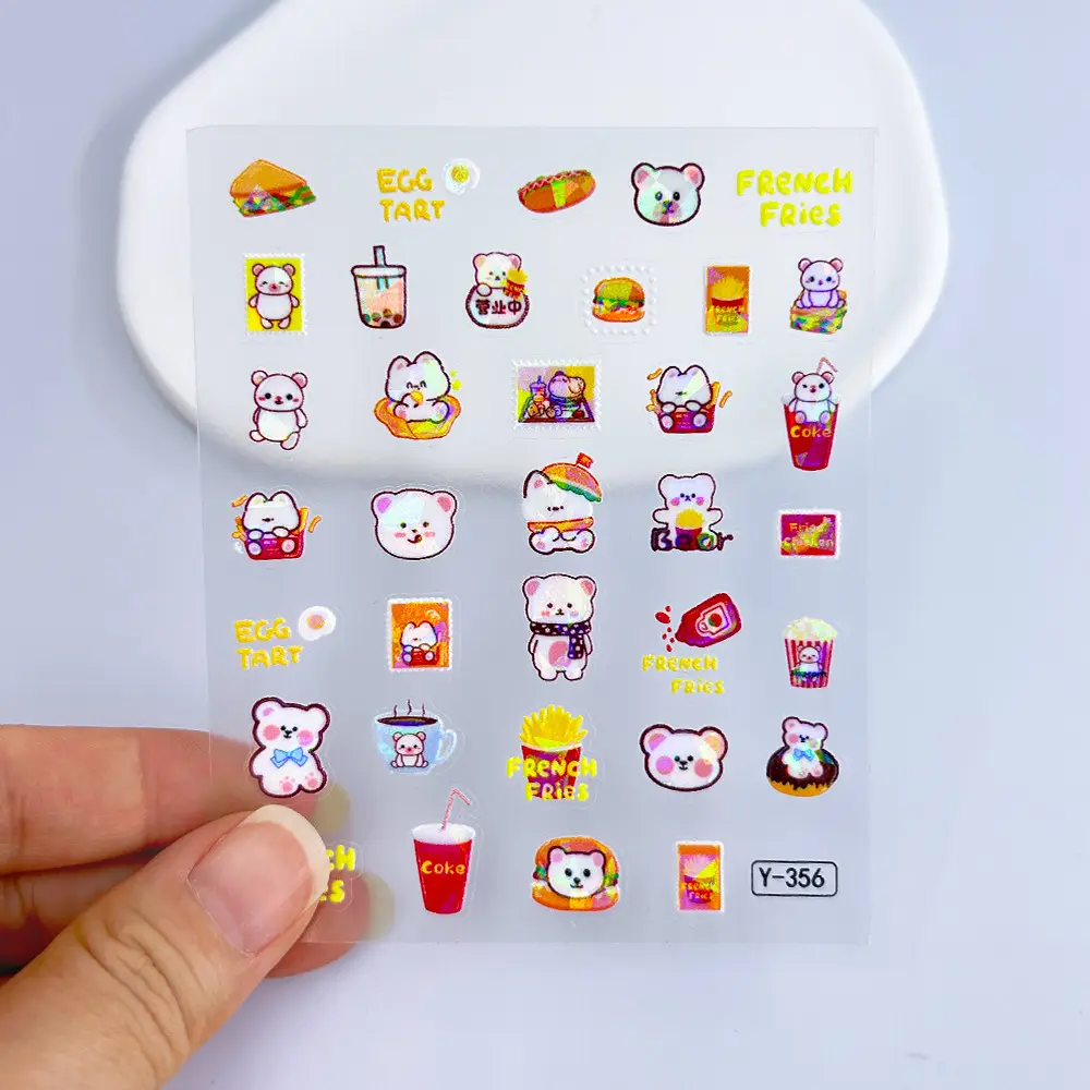 Polaroid Camera DIY Stickers Ins-Style Cartoon Cute Ccd Earphones Power Bank Stickers Planner Nail Art Stickers — feature 12