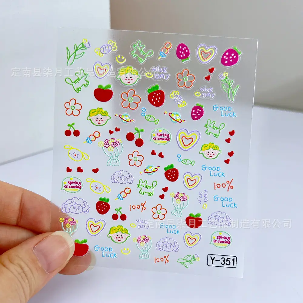 Polaroid Camera DIY Stickers Ins-Style Cartoon Cute Ccd Earphones Power Bank Stickers Planner Nail Art Stickers — feature 8