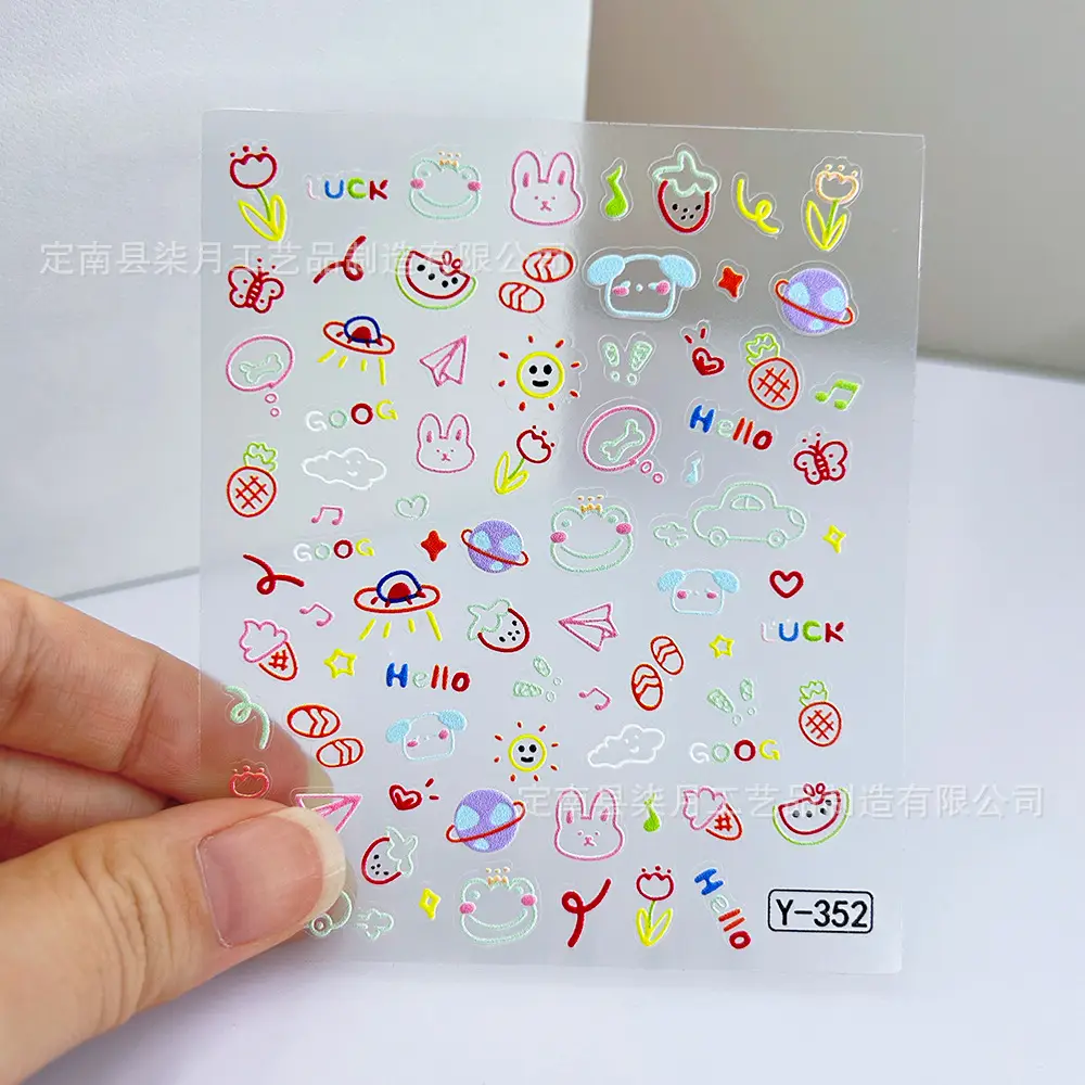 Polaroid Camera DIY Stickers Ins-Style Cartoon Cute Ccd Earphones Power Bank Stickers Planner Nail Art Stickers — feature 9