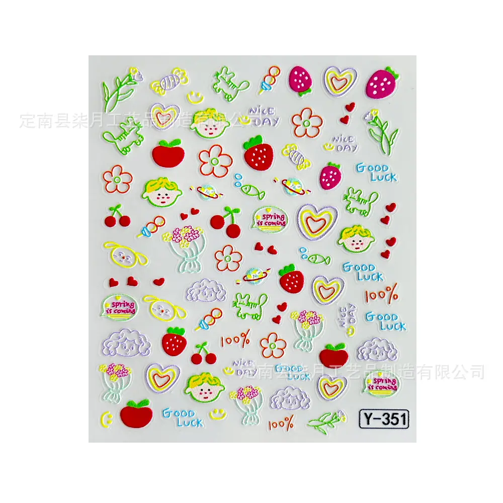 Polaroid Camera DIY Stickers Ins-Style Cartoon Cute Ccd Earphones Power Bank Stickers Planner Nail Art Stickers