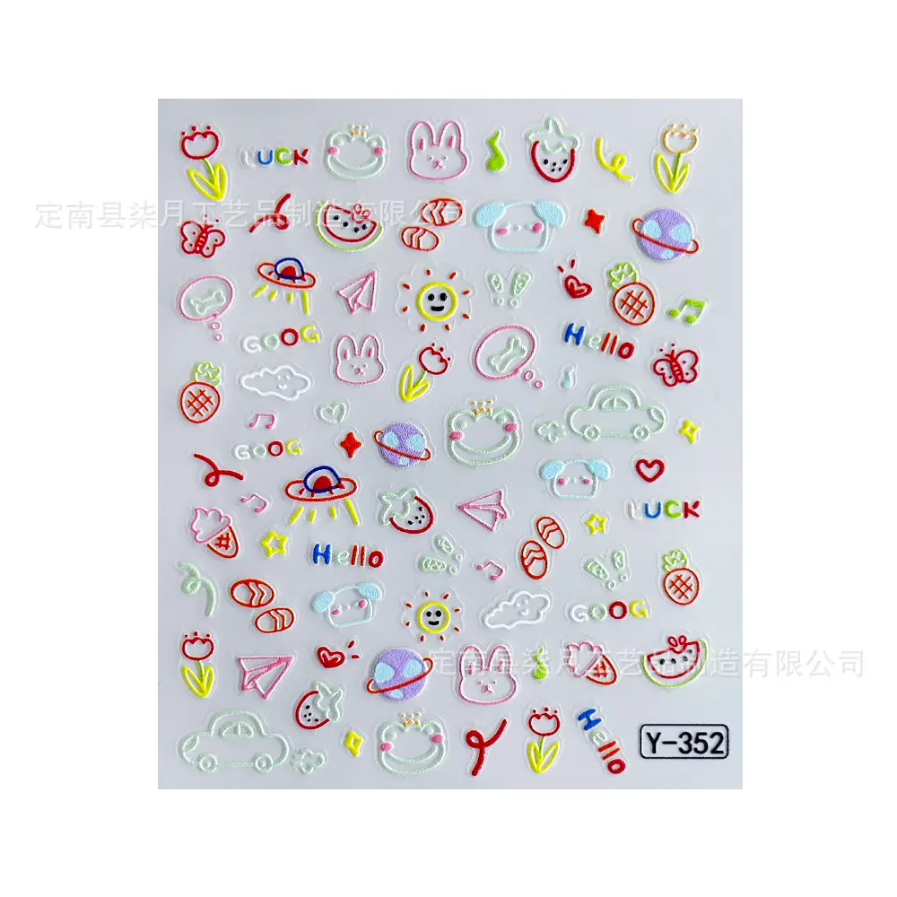 Polaroid Camera DIY Stickers Ins-Style Cartoon Cute Ccd Earphones Power Bank Stickers Planner Nail Art Stickers