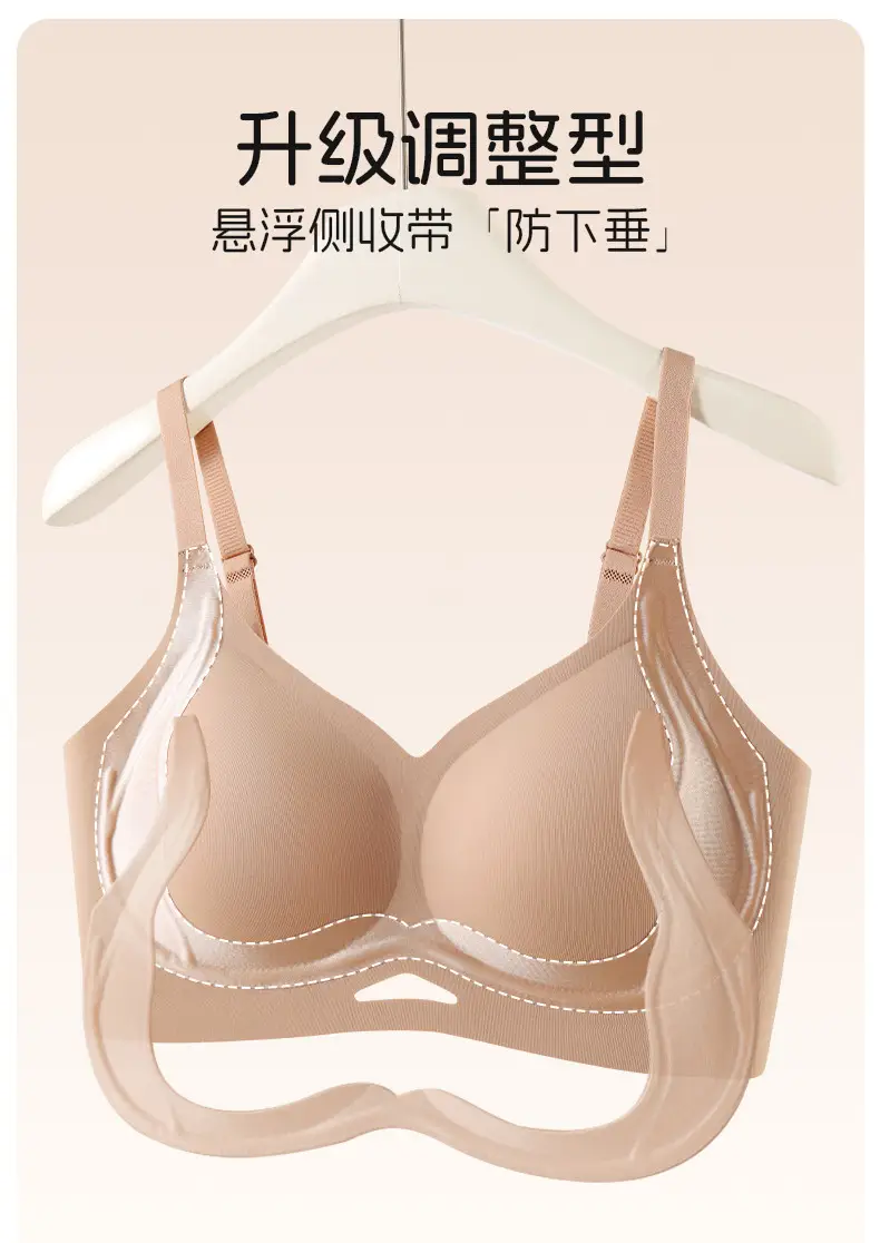 New Anti-Gravity Lifting Jelly Strip Bra with Built-In Fixed Cup, Comfortable, Soft, Seamless, and Supportive for Women — feature 5