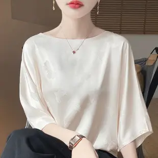 2026 Spring/Summer Women's New Short Round Neck Loose Fit Printed Long Sleeve Pattern Design Versatile Sun Protection Base Shirt Top — feature 6