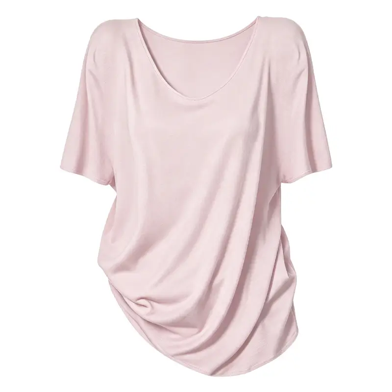 Plus-Size Casual Short-Sleeve Loose T-Shirt for Women, 2026 New Summer V-Neck T-Shirt for Curvy Women, Conceals Body Shape and Makes You Look Slimmer