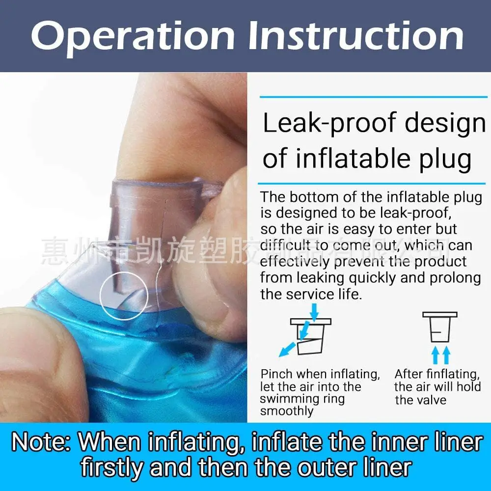 Swimming Ring, Children's Swimming Ring, Thickened Lifebuoy, Adult Baby Anti-Rollover Armpit Swimming Equipment — feature 14